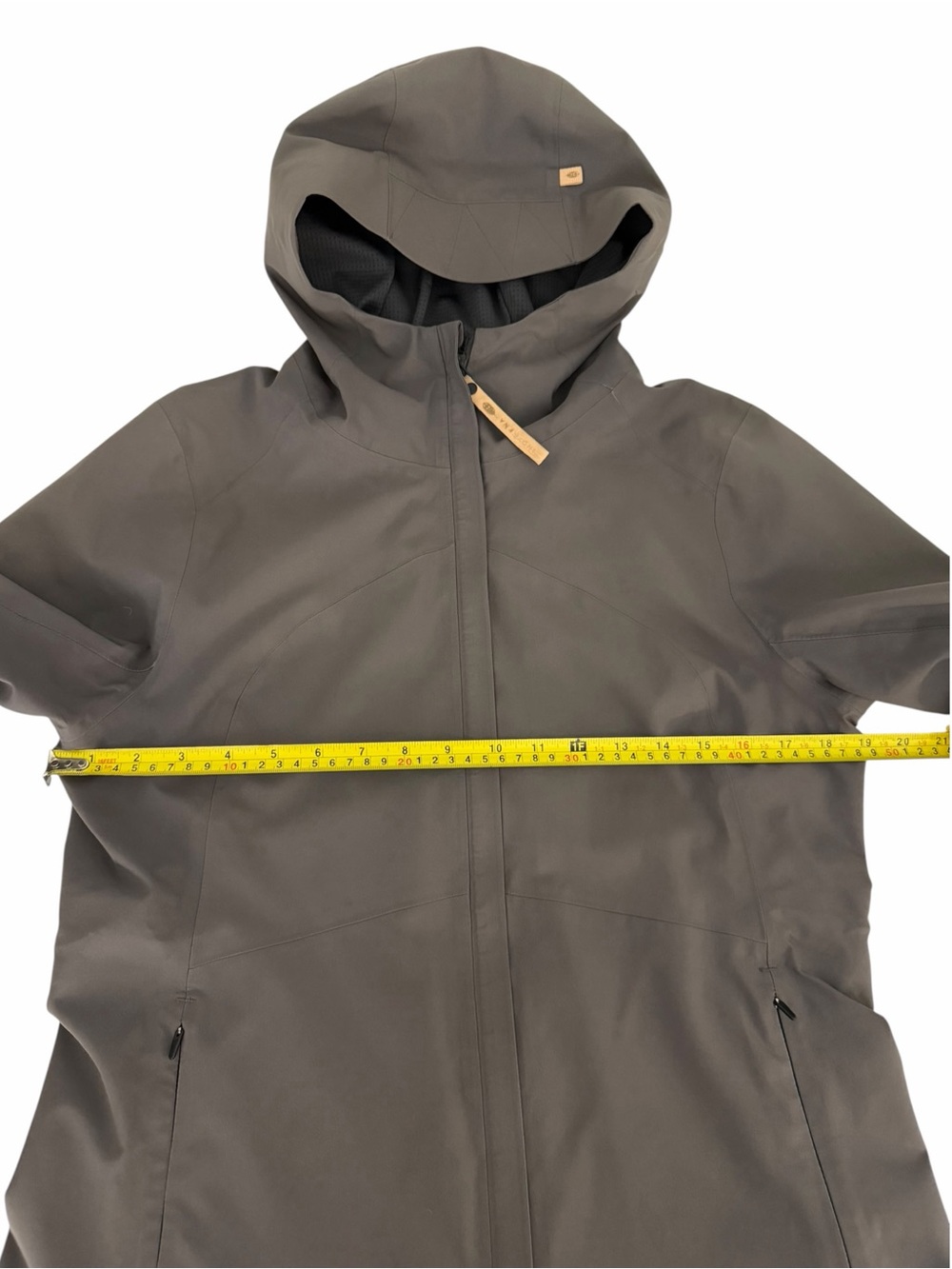 INDYGENA Grey Hooded Waterproof Rain Shell Outdoor Jacket size S - Picture 13 of 16